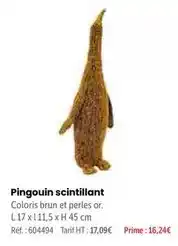 Retif Prime - pingouin scintillant offre