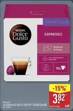 ALDI Nescafé - 16 capsules dolce gusto offre