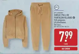 ALDI Up2fashion - sweat, pull ou pantalon velours offre