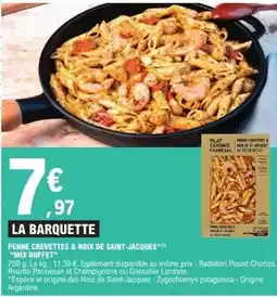 E.Leclerc Express Mix - la barquette penne crevettes & noix de saint-jacques offre