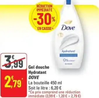 G20 DOVE Gel douche Hydratant offre