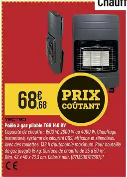 Bricorama TECTRO Poêle à gaz pliable TGH 140 RV offre