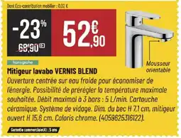 Bricorama Mitigeur lavabo vernis blend offre