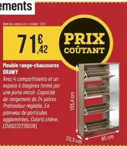 Bricorama Meuble range-chaussures drawy offre
