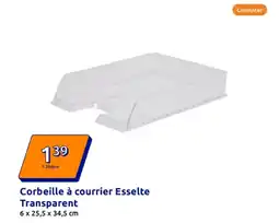 Action Corbeille à courrier esselte transparent offre