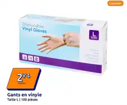 Action Gants en vinyle offre