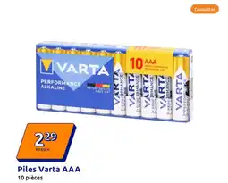 Action Piles varta aaa offre