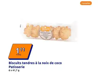 Action Biscuits tendres à la noix de coco patisserie offre