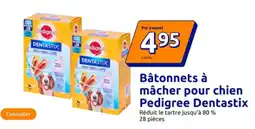 Action Bâtonnets à mâcher pour chien pedigree dentastix offre
