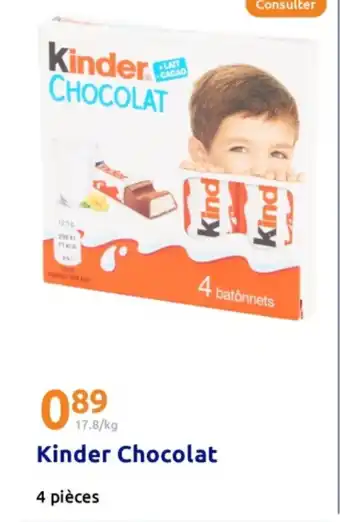 Action Kinder chocolat offre