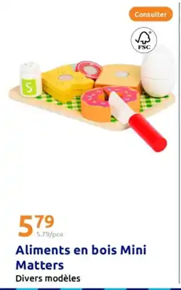 Action Aliments en bois mini matters offre
