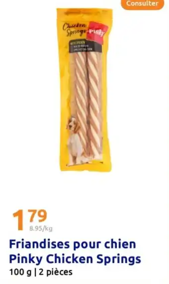 Action Friandises pour chien pinky chicken springs offre
