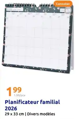 Action Planificateur familial 2026 offre