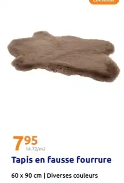 Action Tapis en fausse fourrure offre