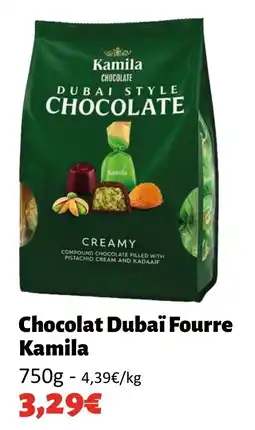 Hmarket Chocolat dubaï fourre kamila offre