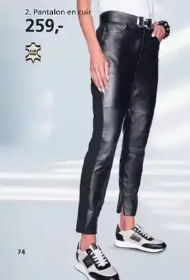 Helline Pantalon en guir offre