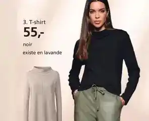 Helline T-shirt noir offre