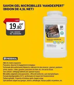 DomPro Savon gel microbilles 'handexpert' (bidon de 4,5l net) offre