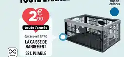 Centrakor La caisse de rangement 32 l pliable offre