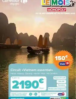 Carrefour Carrefour - circuit vietnam essentiel offre