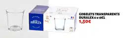 Hmarket Gobelets transparents duralex offre