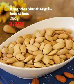 Hmarket Amandes blanches gril- lées salées offre