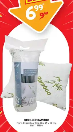 Trafic Oreiller bambou offre