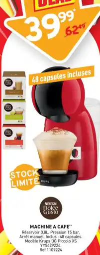 Trafic Machine a cafe offre