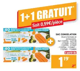 Trafic Sac congelation offre