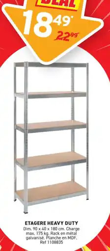 Trafic Etagere heavy duty offre