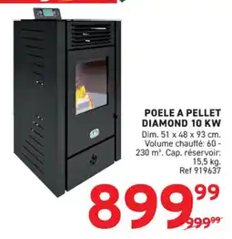 Trafic Poele a pellet diamond 10 kw offre