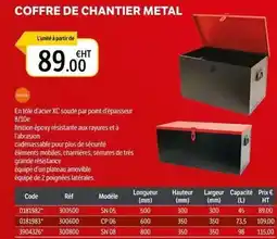DomPro Coffre de chantier metal offre