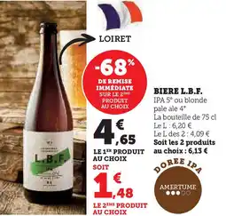 Super U Biere l.b.f. offre