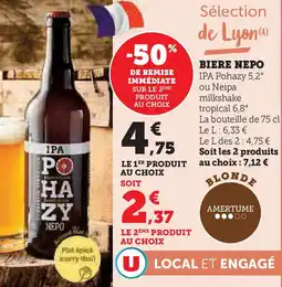 Super U Biere nepo offre