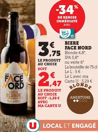 Super U Biere face nord offre
