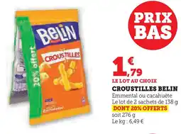 Super U Croustilles belin offre