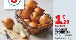 Super U Oignon jaune u offre