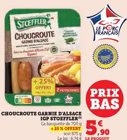 Super U Choucroute garnie d'alsace igp stoeffler offre