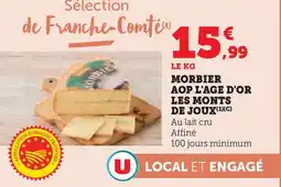 Super U Morbier aop l'age d'or les monts de joux offre