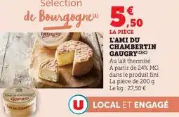 Super U La pièce l'ami du chambertin gaugry offre