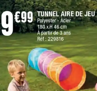 Tunnel aire de jeu
