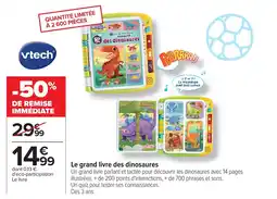 Carrefour Le grand livre des dinosaures offre