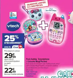 Carrefour Pack gabby smartphone + console magi'pocket offre