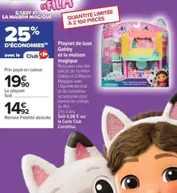 Carrefour Playset de luxe gabby et la maison magique offre