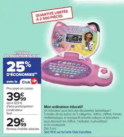 Carrefour Mon ordinateur éducatif offre