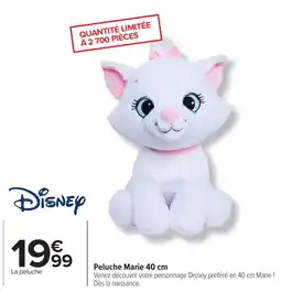 Carrefour Peluche marie offre