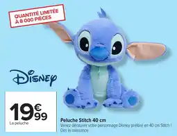 Carrefour Peluche stitch offre