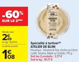 Carrefour Market Spécialité à tartiner atelier de blini offre