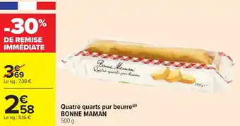 Carrefour Market Quatre quarts pur beurre bonne maman offre