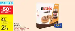Carrefour Market Donuts nutella offre
